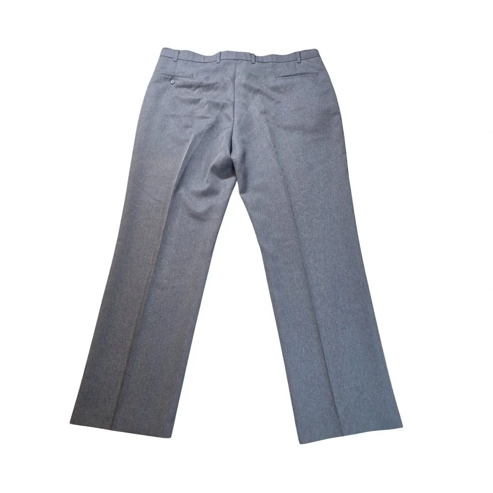 Levis Action Slacks Mens 36x24 Gray Vintage 80s Flat‎ Front Dress Pants